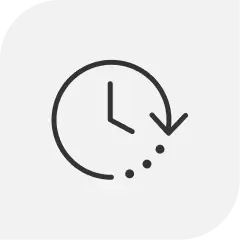 Illustration of an analog clock with an arrow circling it